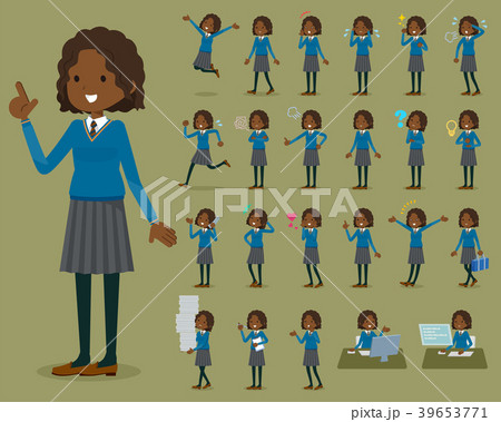 flat type School girl Black_1 39653771