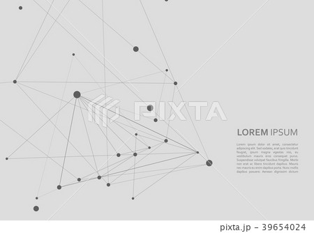 Science network pattern, connecting lines and dots 39654024