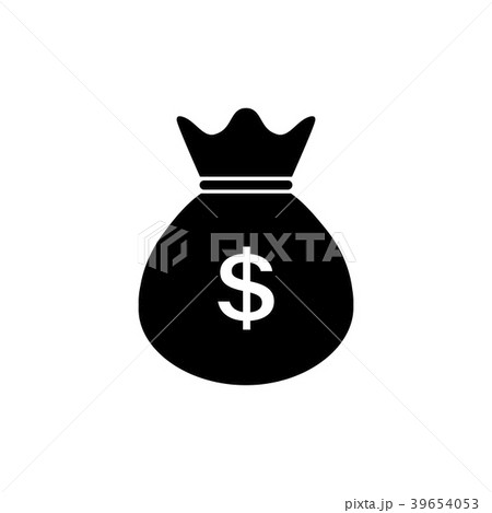 Money bag icon. Dollar USD currency symbol Money bag icon. Dollar USD currency symbol 39654053