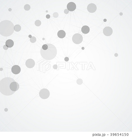 Abstract polygonal network shapes with connecting Abstract polygonal network shapes with connecting 39654150