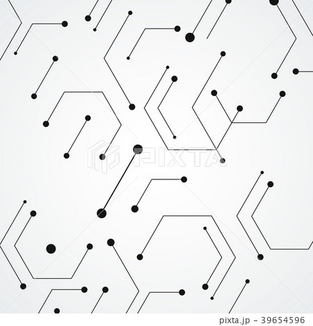 Molecular structure pattern background. Vector 39654596