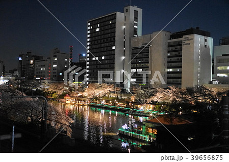 3月　飯田橋27外濠の桜ライトアップ・夜景 39656875
