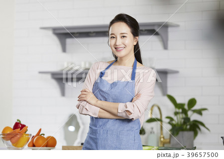エプロン 女性 女 39657500