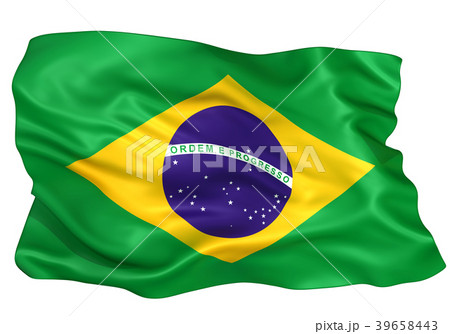 ブラジル国旗のイラスト素材 39658443 Pixta