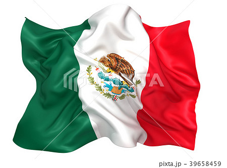 メキシコ国旗のイラスト素材