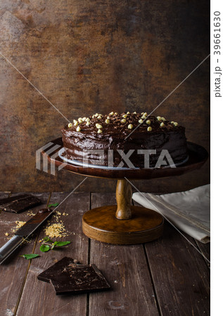 Chocolate cake three layers Chocolate cake three layers 39661630