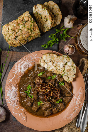 Beef goulash with dumplings Beef goulash with dumplings 39663094