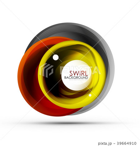 Spiral swirl flowing lines 3d vector abstract Spiral swirl flowing lines 3d vector abstract 39664910