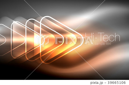 Glowing vector triangle geometric shapes in dark Glowing vector triangle geometric shapes in dark 39665106