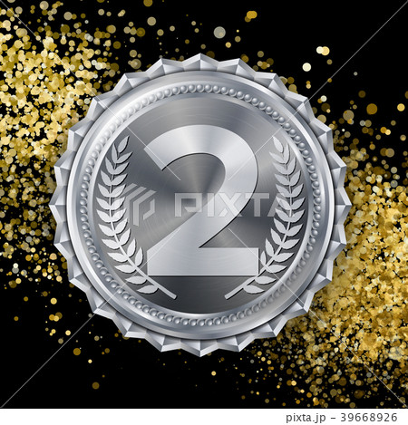 Silver Medal Vector. Best First Placement. Sport 39668926