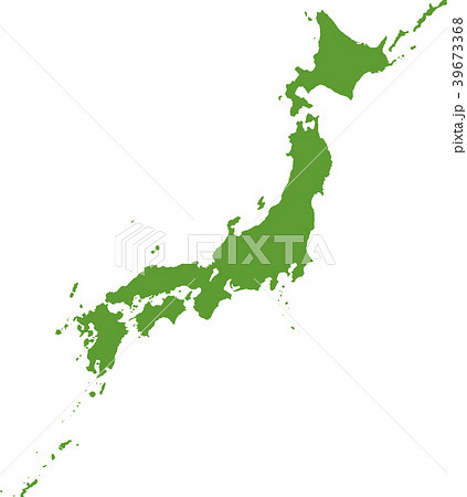 日本全国地図イラスト ベクター 緑のイラスト素材 日本全国地図イラスト ベクター 緑のイラスト素材
