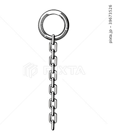 吊り下げ鎖 チェーン イラストのイラスト素材 39673526 Pixta