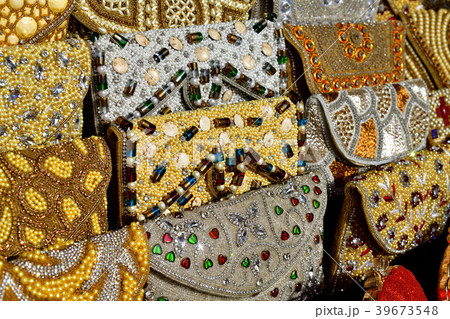 women's handbag decorated with semiprecious stones 39673548