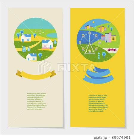 Vector summer colorful illustration, travelling 39674901