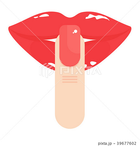 lips and finger lips and finger 39677602