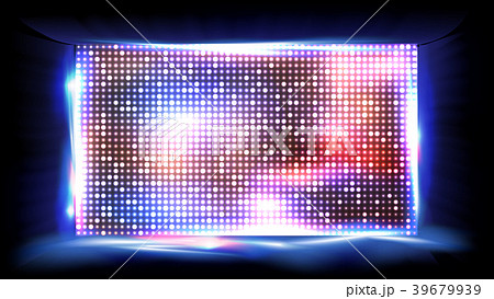 Screen LED Vector. Display, Projection. Stadium 39679939