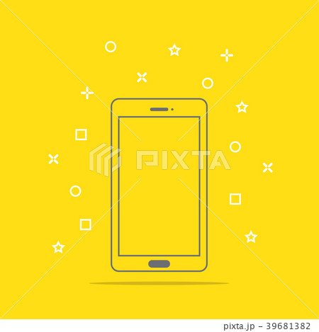 Flat style icon of phone vector illustration 39681382
