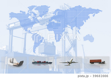 Transportation, import-export logistics concept Transportation, import-export logistics concept 39681666