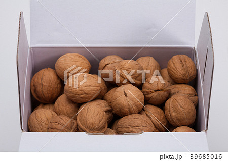 Walnuts on a box Walnuts on a box 39685016
