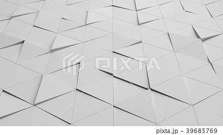 White triangle tile flooring in business concept 39685769