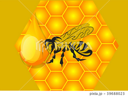 honey, bee and honeycomb honey, bee and honeycomb 39688023