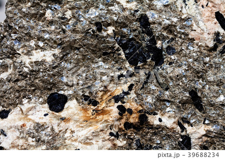 Surface of stone Tourmaline and Muscovite, 39688234