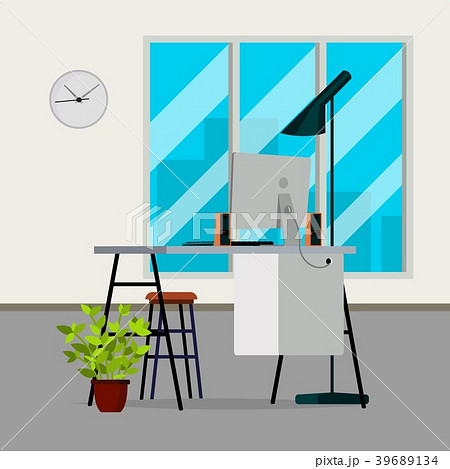 Office Interior Vector. Modern Interior Design 39689134