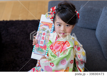 女の子、七五三、支度、家 女の子、七五三、支度、家 39690473
