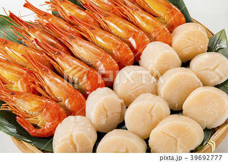 帆立とエビの盛り合わせ 39692777