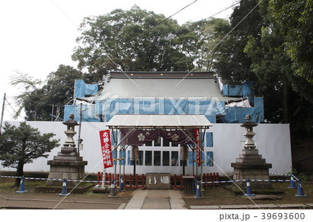 社殿修理工事中の三芳野神社（川越市） 39693600