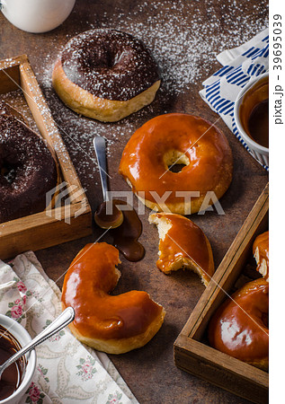 Homemade donuts two kinds Homemade donuts two kinds 39695039