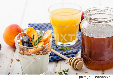 Greek yogurt with fresh fruit Greek yogurt with fresh fruit 39696957