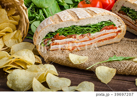 Italian Pressed Sandwich 39697207