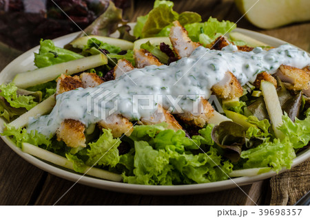 Waldort salad with grilled chicken Waldort salad with grilled chicken 39698357