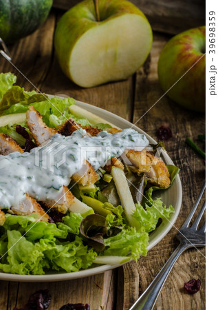 Waldort salad with grilled chicken Waldort salad with grilled chicken 39698359