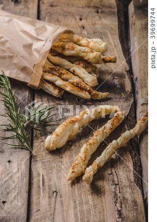 Sticks puff pastry Sticks puff pastry 39699744