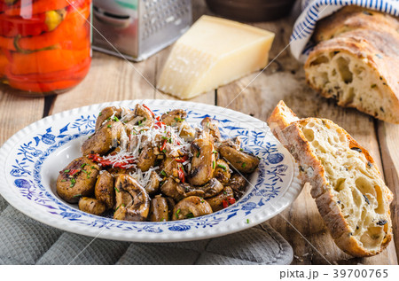 Delicious mushrooms salad 39700765