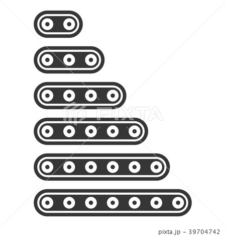 Conveyor Belt Line Set on White Background. Vector Conveyor Belt Line Set on White Background. Vector 39704742