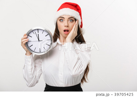 Time management concept - Young business woman Time management concept - Young business woman 39705425