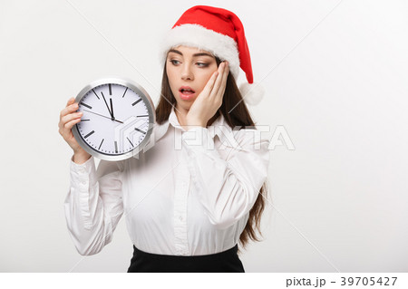 Time management concept - Young business woman Time management concept - Young business woman 39705427