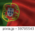Portugal flag on a fabric basis 39705543