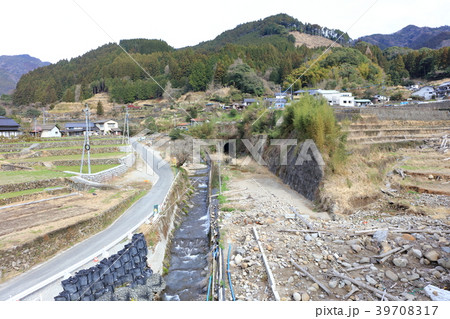 九州北部豪雨後の東峰村_筑前岩屋駅_災害から8ヶ月経過（2018年3月撮影） 39708317