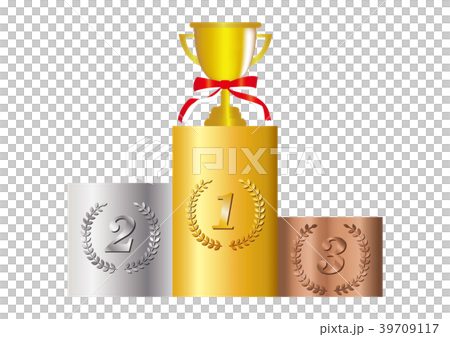 Trophy and podium 39709117