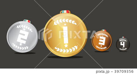 Medals Set. Vector Awards Isolated Medals Set. Vector Awards Isolated 39709356