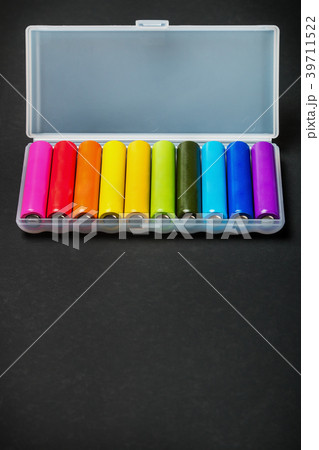 different color alkaline batteries or rechargeable 39711522