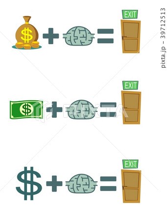 Way to exit . concept. set Way to exit . concept. set 39712513