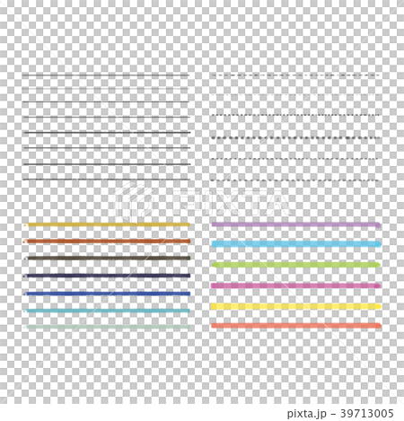 Various set of handwritten lines - Stock Illustration [39713005] - PIXTA