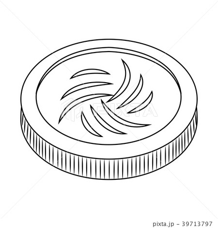 Abstract virtual coin Abstract virtual coin 39713797