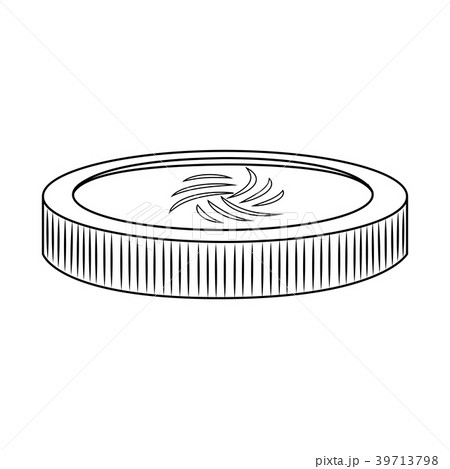 Abstract virtual coin Abstract virtual coin 39713798