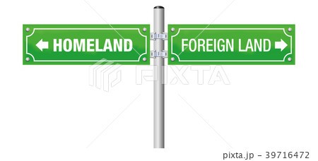 Homeland Foreign Land Street Sign Homeland Foreign Land Street Sign 39716472